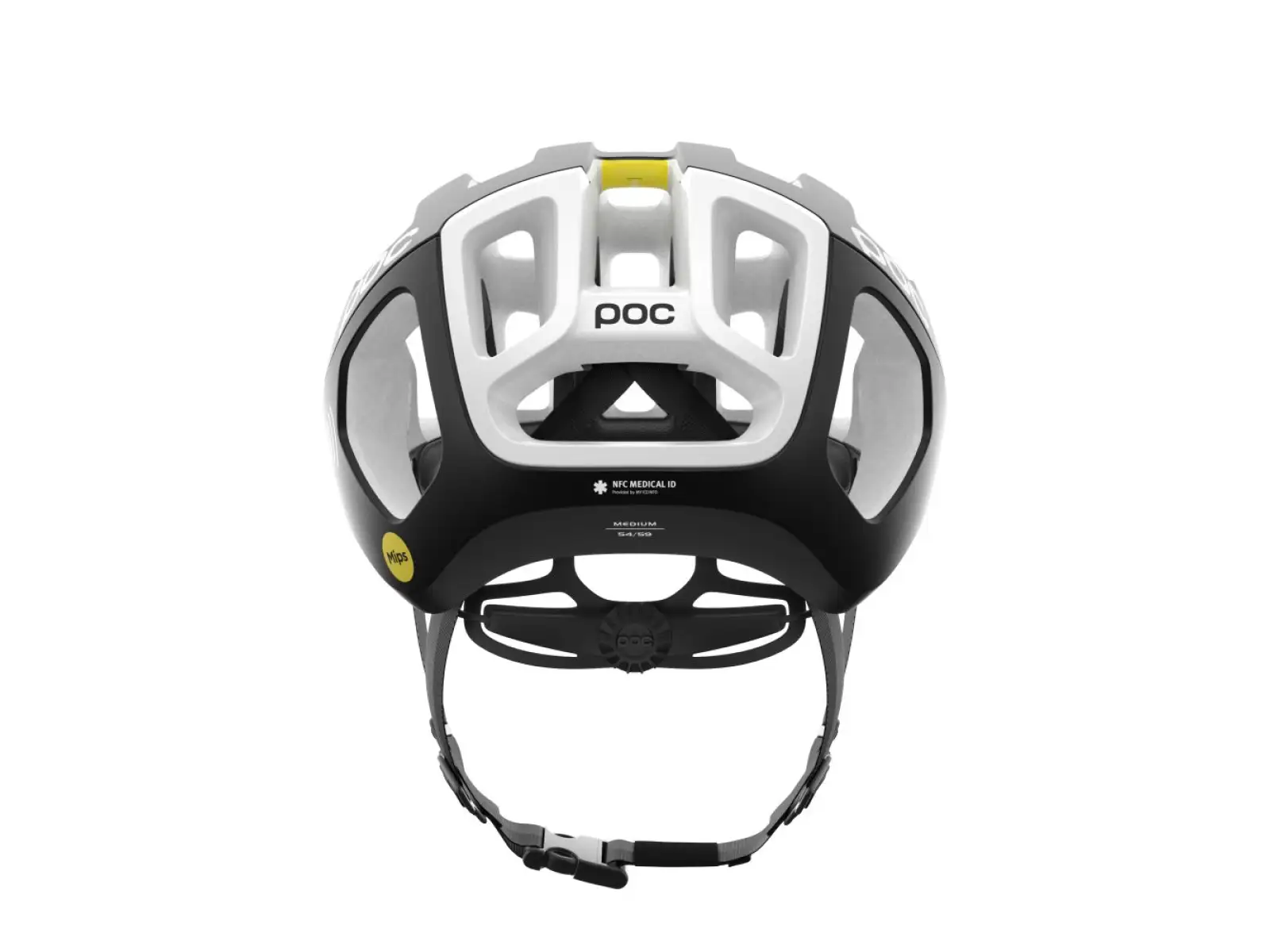 POC Ventral Air MIPS NFC přilba Uranium Black/Hydrogen White Matt