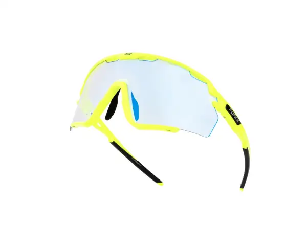 Force Cyclone cyklistické brýle černá fluo/modré fotochromatické sklo