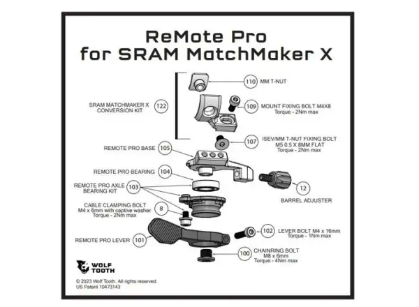 Wolf Tooth ReMote Pro adaptér Match Maker