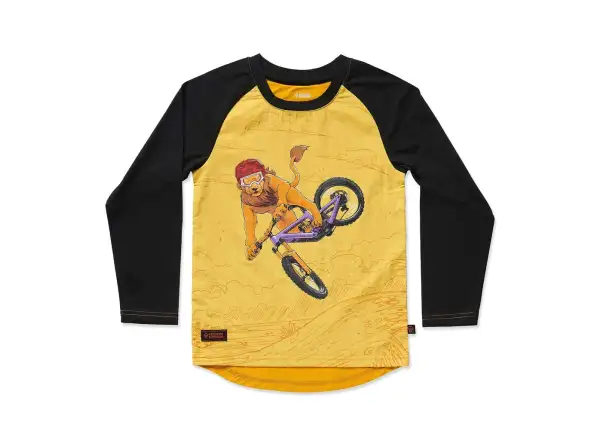 Kids Ride Shotgun Lion Windproof dětský dres dlouhý rukáv