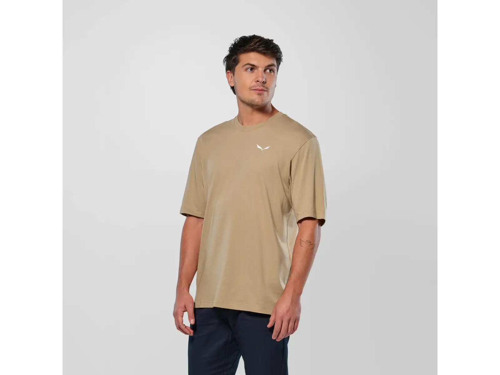 Salewa Eagle Glacier Loose T-shirt pánské triko krátký rukáv Quicksand