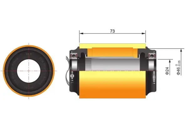 FSA MTB M3 Press Fit misky středového složení PF-30 46x73 mm AL