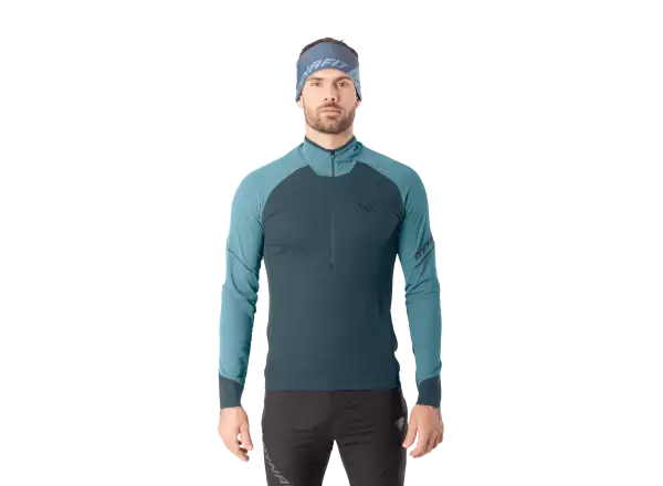 Dynafit Aalpine Zip pánské běžecké triko dlouhý rukáv Smoke blue/0720