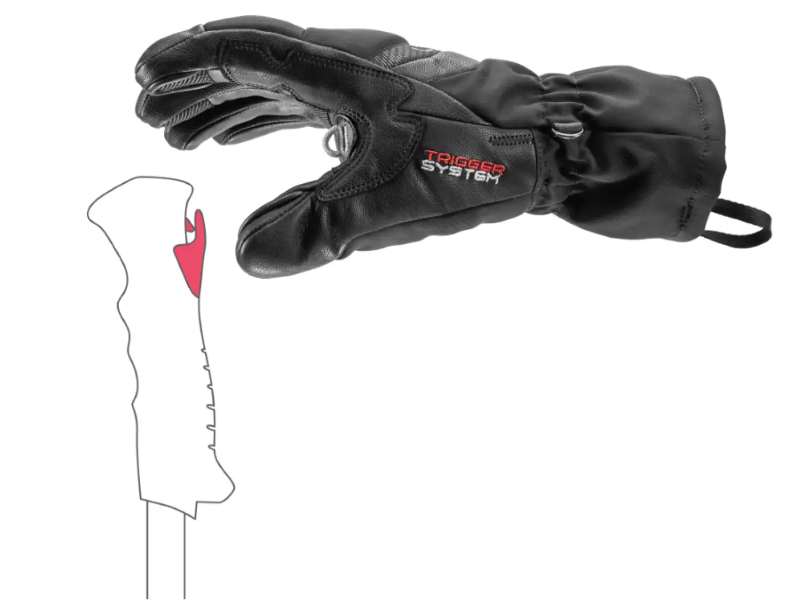 Leki Griffin Base 3D Women dámské rukavice Black