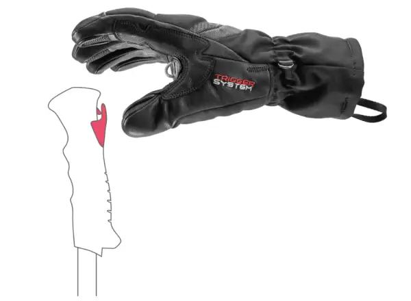 Leki Griffin Base 3D Women dámské rukavice Black