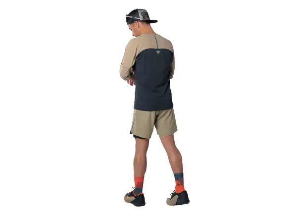 Dynafit Alpine Pro pánské triko dlouhý rukáv Blueberry/Rock Khaki