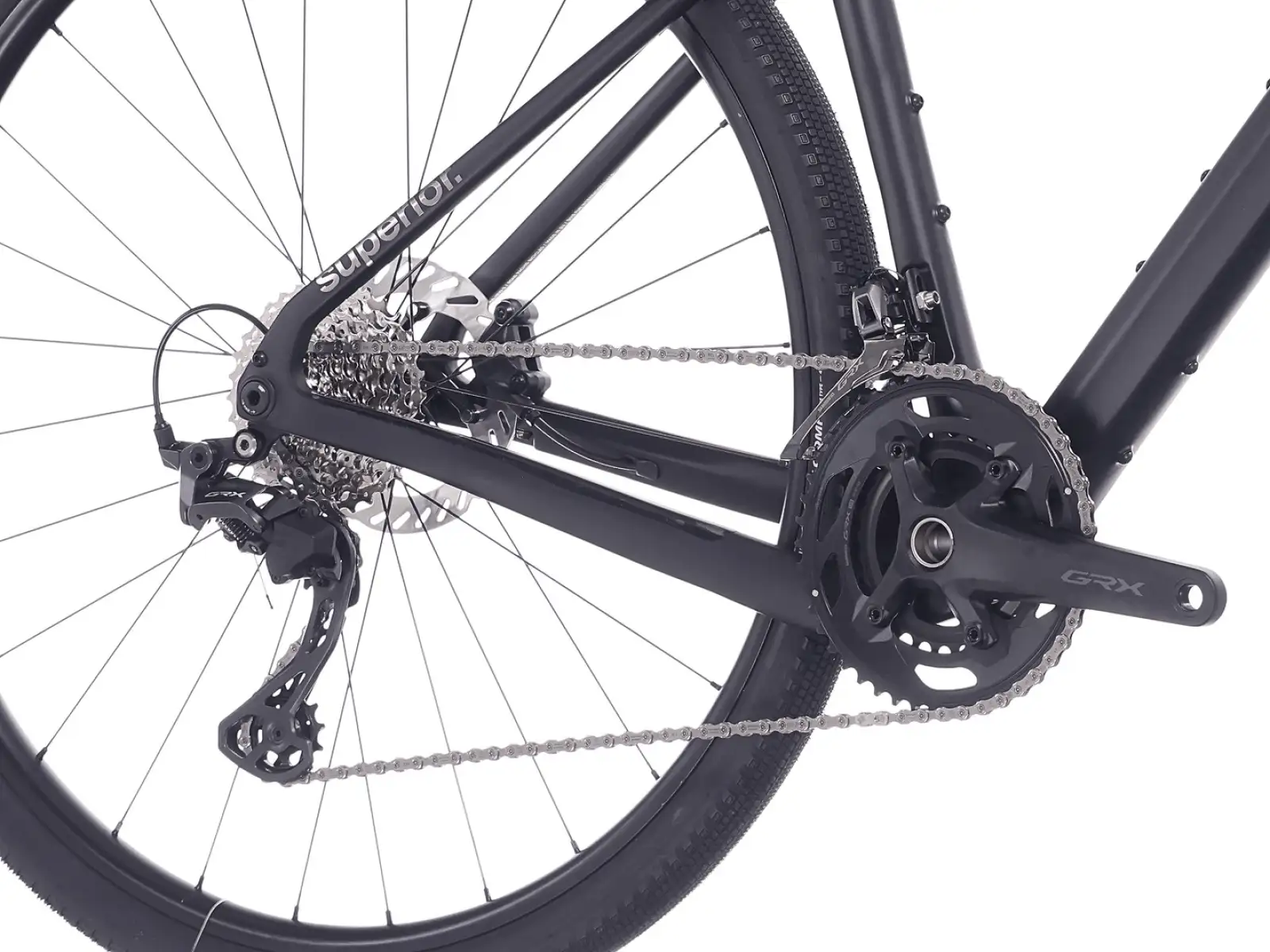 Superior GA 9.3 gravel kolo Gloss Black
