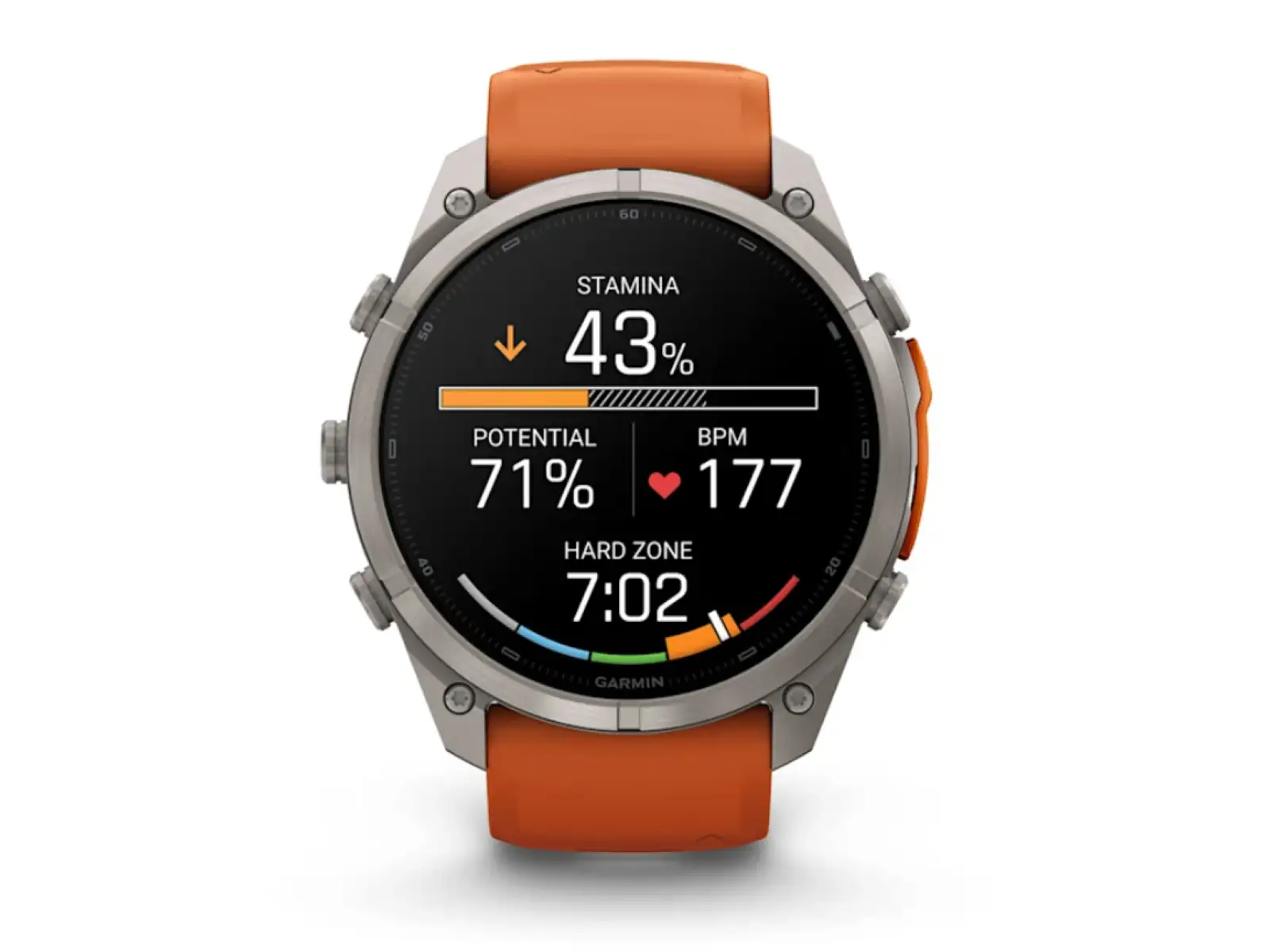 Garmin Fénix 9 Pro inReach 51 mm chytré hodinky  Titanium Autumn orange/Spark orange