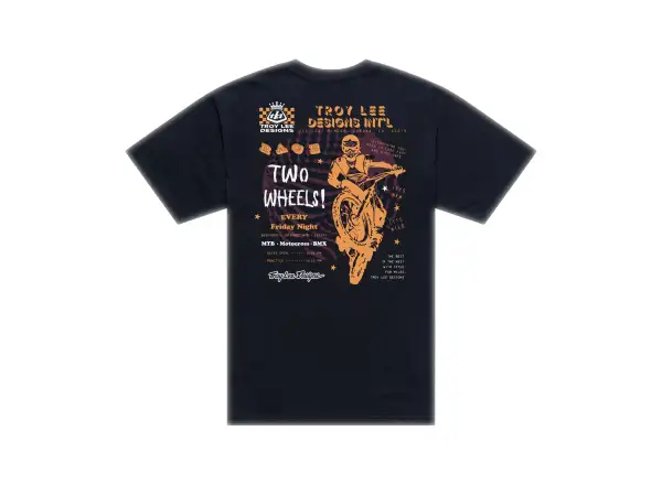 Troy Lee Designs Friday Night Line pánské triko krátký rukáv Black
