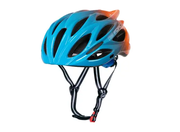 Force Bull Hue cyklistická přilba modrá/oranžová