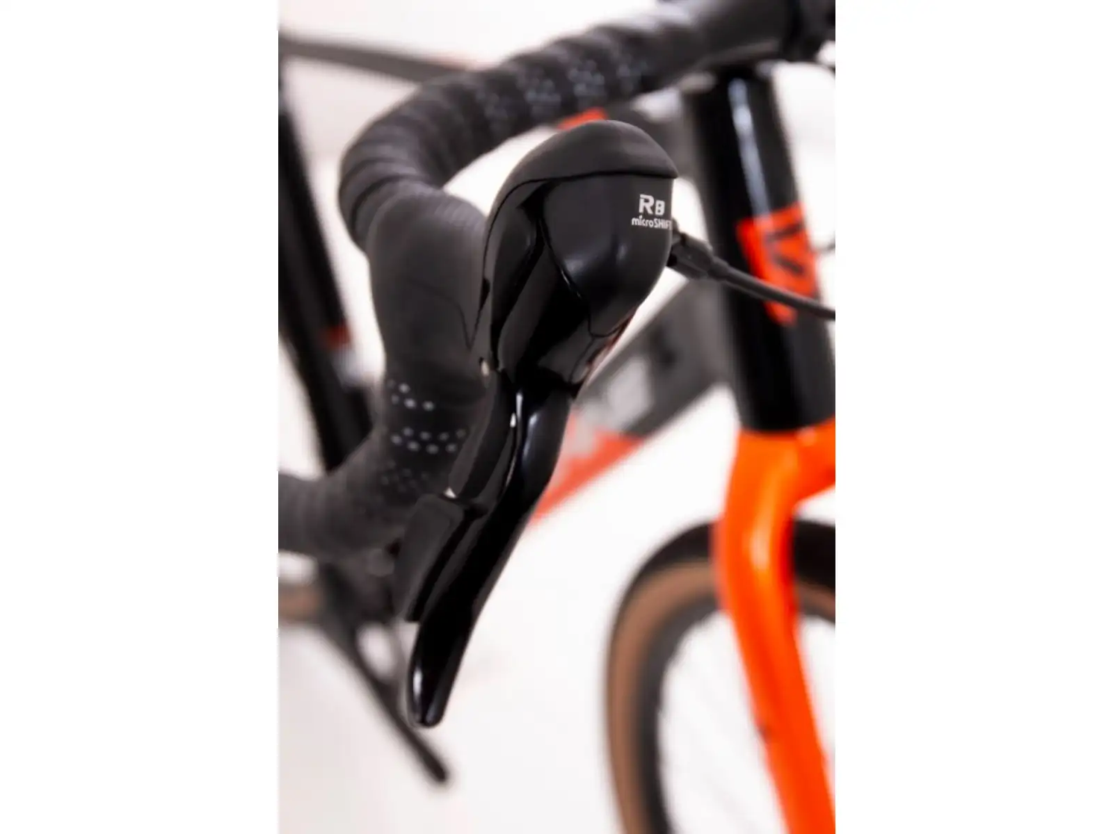 Rock Machine Gravelride 200 gravel kolo Gloss Black/Brick Orange/Silver