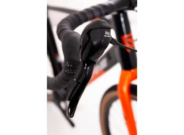 Rock Machine Gravelride 200 gravel kolo Gloss Black/Brick Orange/Silver