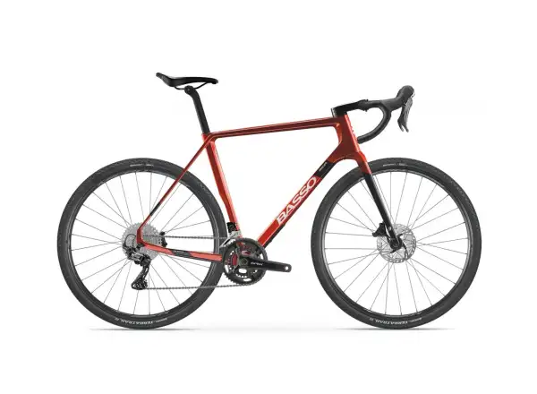 BASSO Palta GRX 800 2x11, Microtech MX25 gravel kolo Candy red