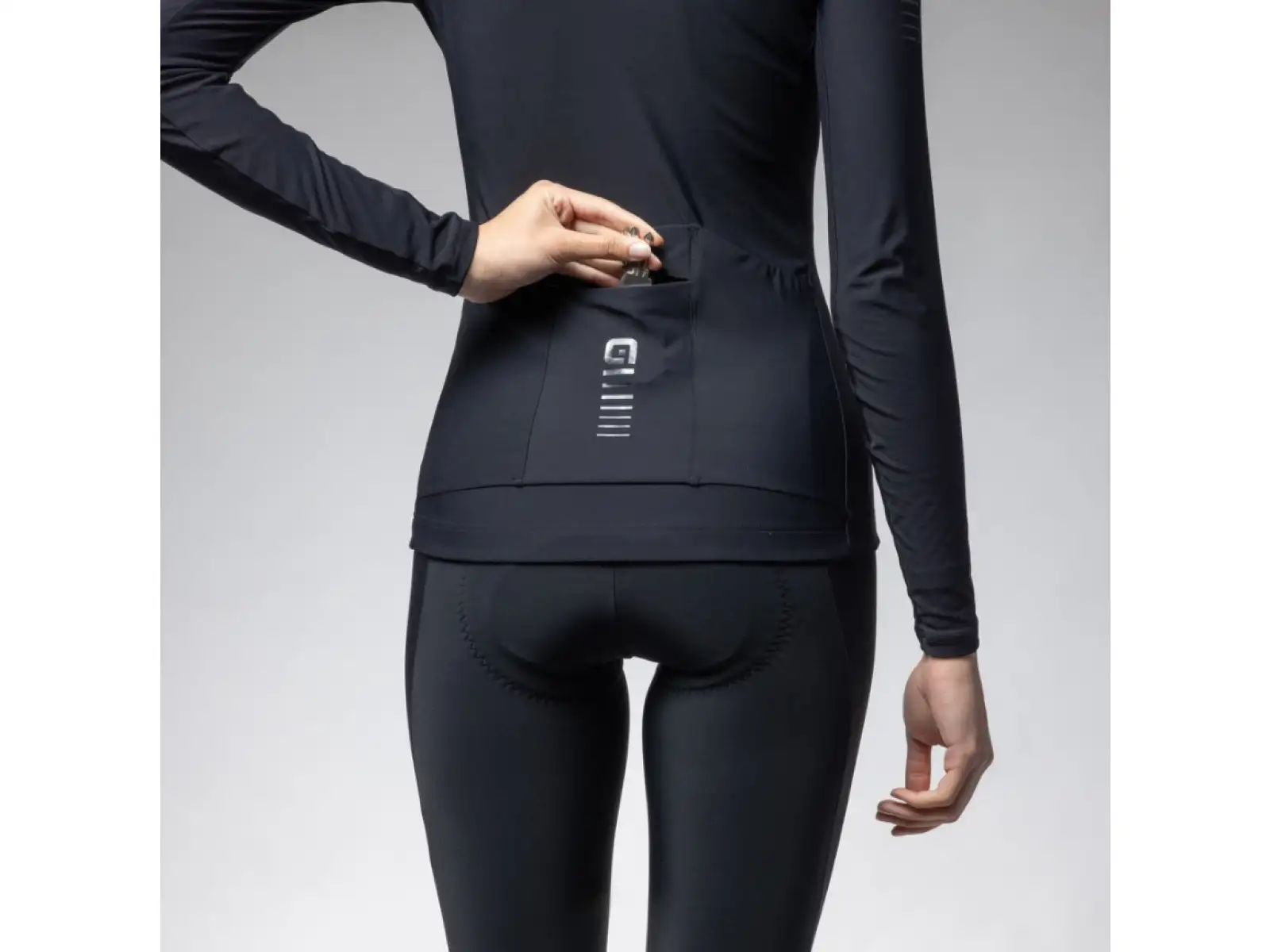 Alé R-EV1 Warm Race 2.0 dámský zateplený dres dlouhý rukáv black