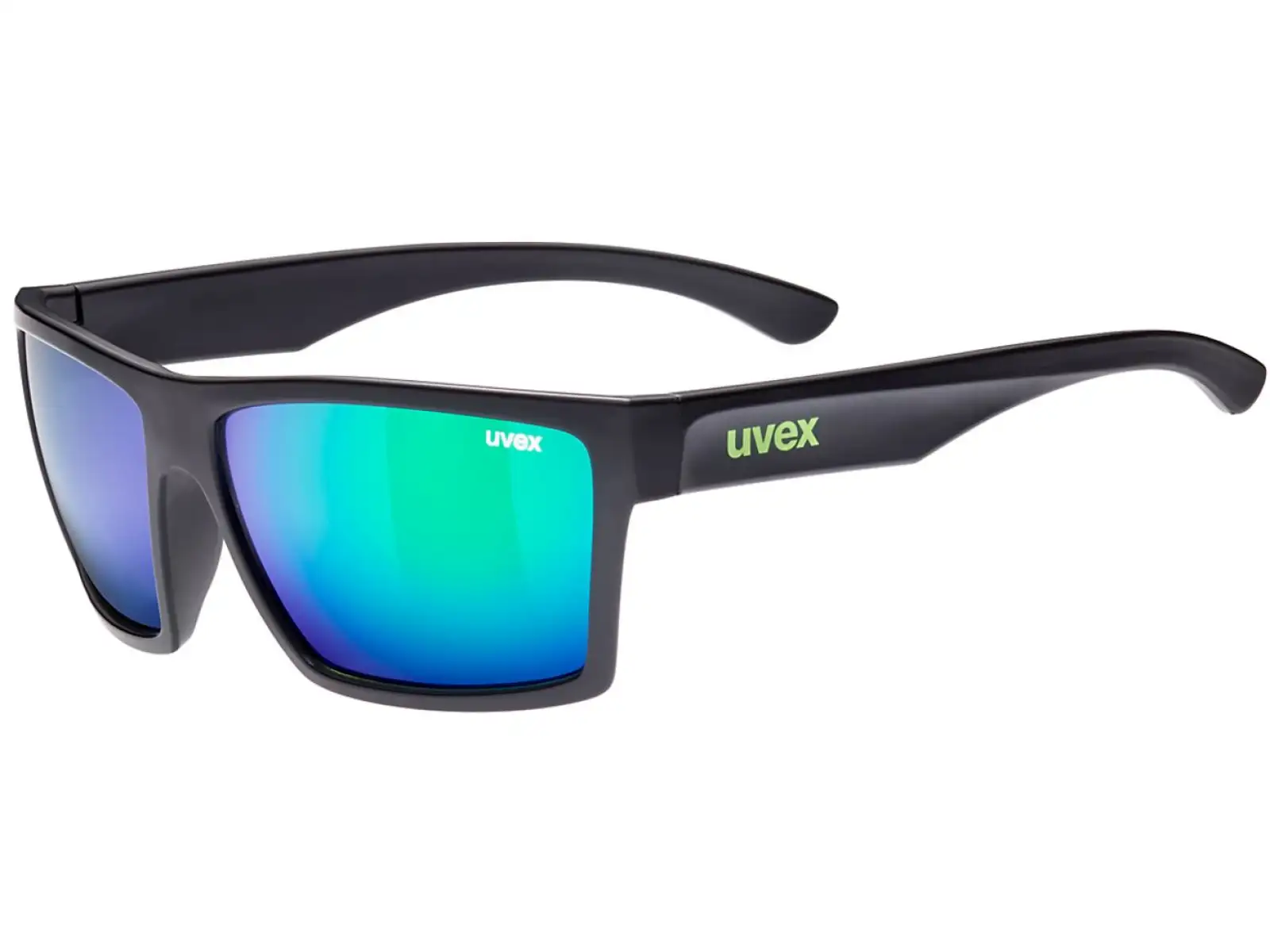 Uvex LGL 29 brýle black mat green/mirror green