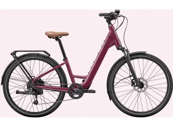 Cannondale Mavaro NEO SL 2 nízkonástupové městské elektrokolo Black Cherry