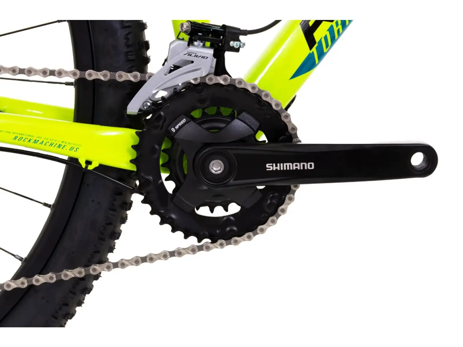 Rock Machine Torrent 20-29 horské kolo gloss radioactive yellow/black/petrol blue