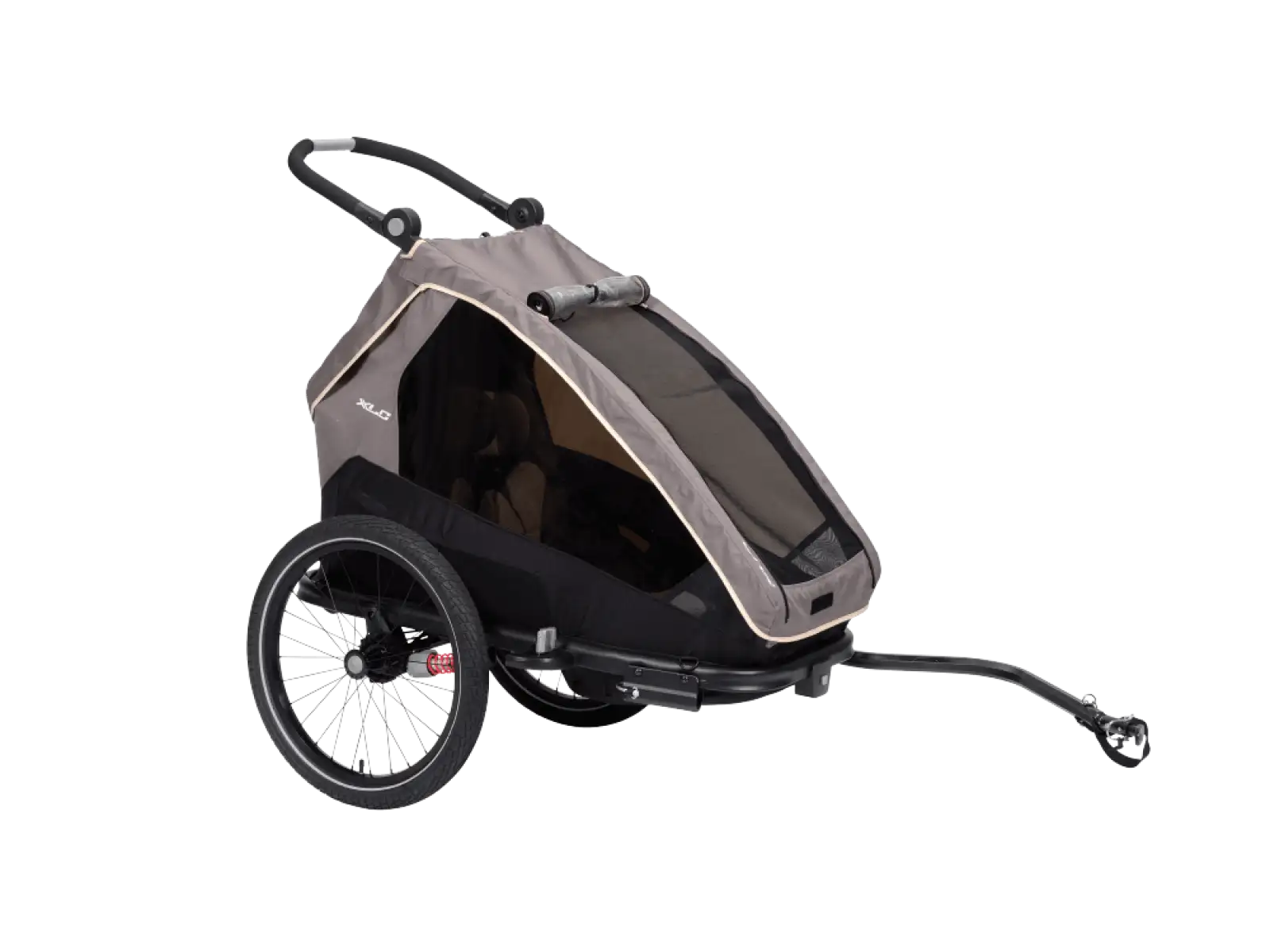 XLC MONOs BS-C09 dětský závěsný vozík 20" šedá/béžová/antracit