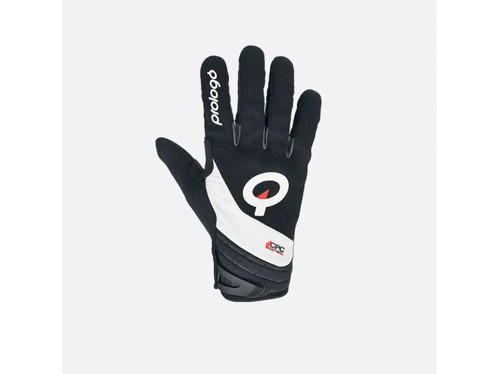 Prologo Enduro CPC dlouhé cyklistické rukavice white/black logo