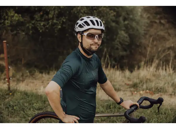 Force Sway pánský dres krátký rukáv tmavě zelená