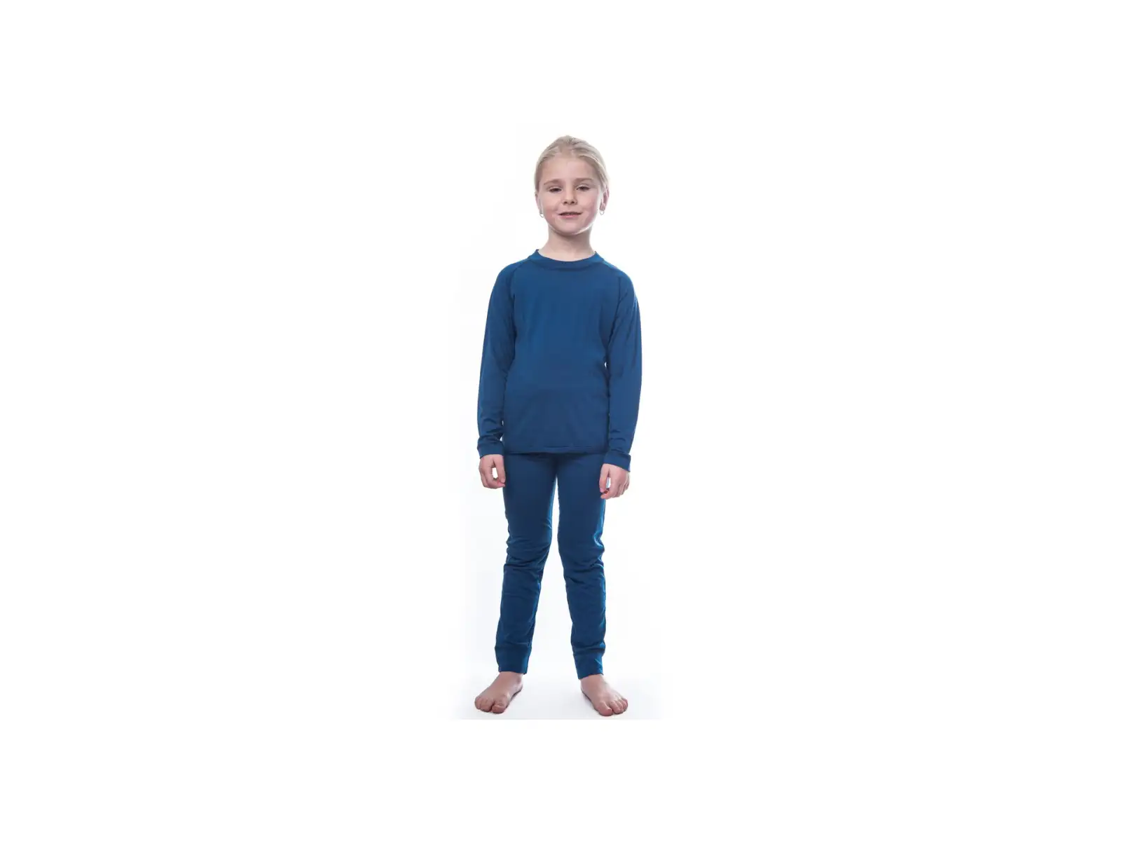 Sensor Merino Air dětský set triko dlouhý rukáv + spodní kalhoty tmavě modrá