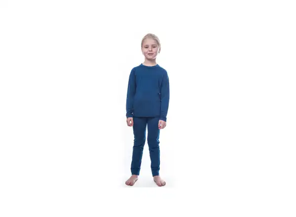 Sensor Merino Air dětský set triko dlouhý rukáv + spodní kalhoty tmavě modrá