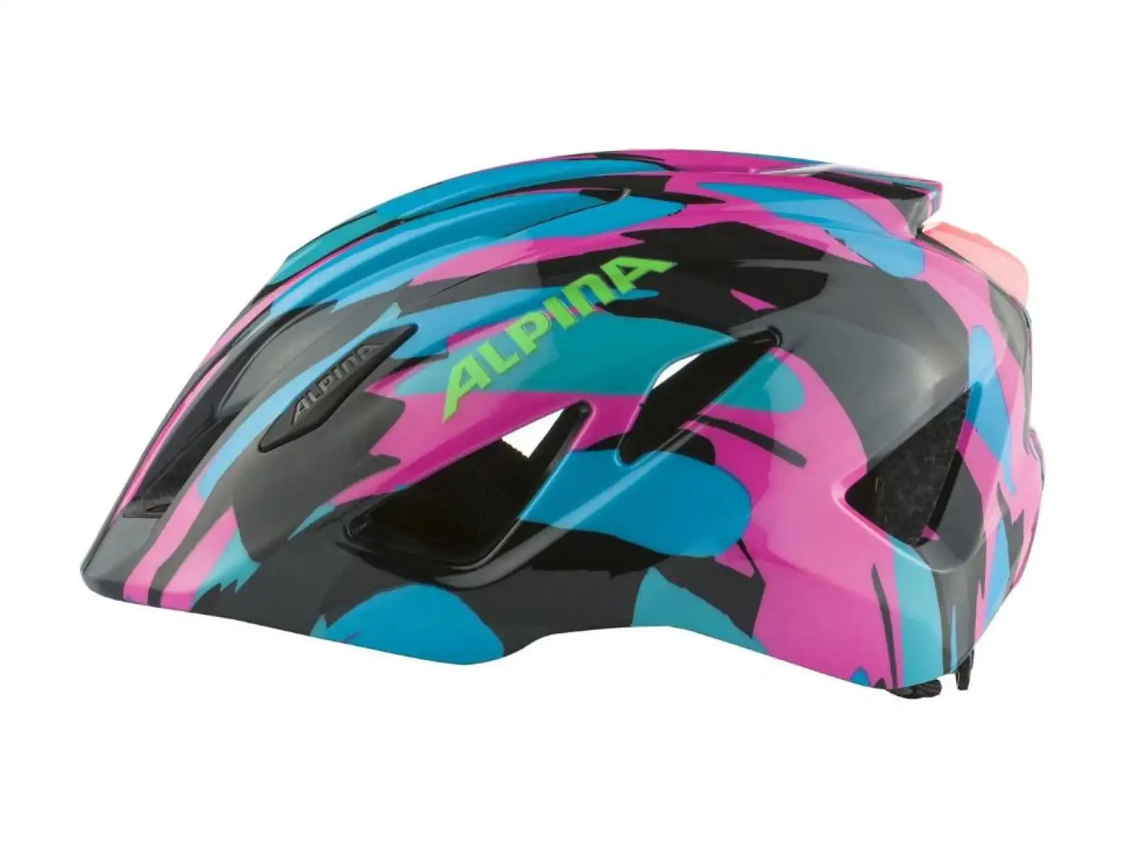 Alpina Pico Flash přilba Neon/Blue Pink Gloss