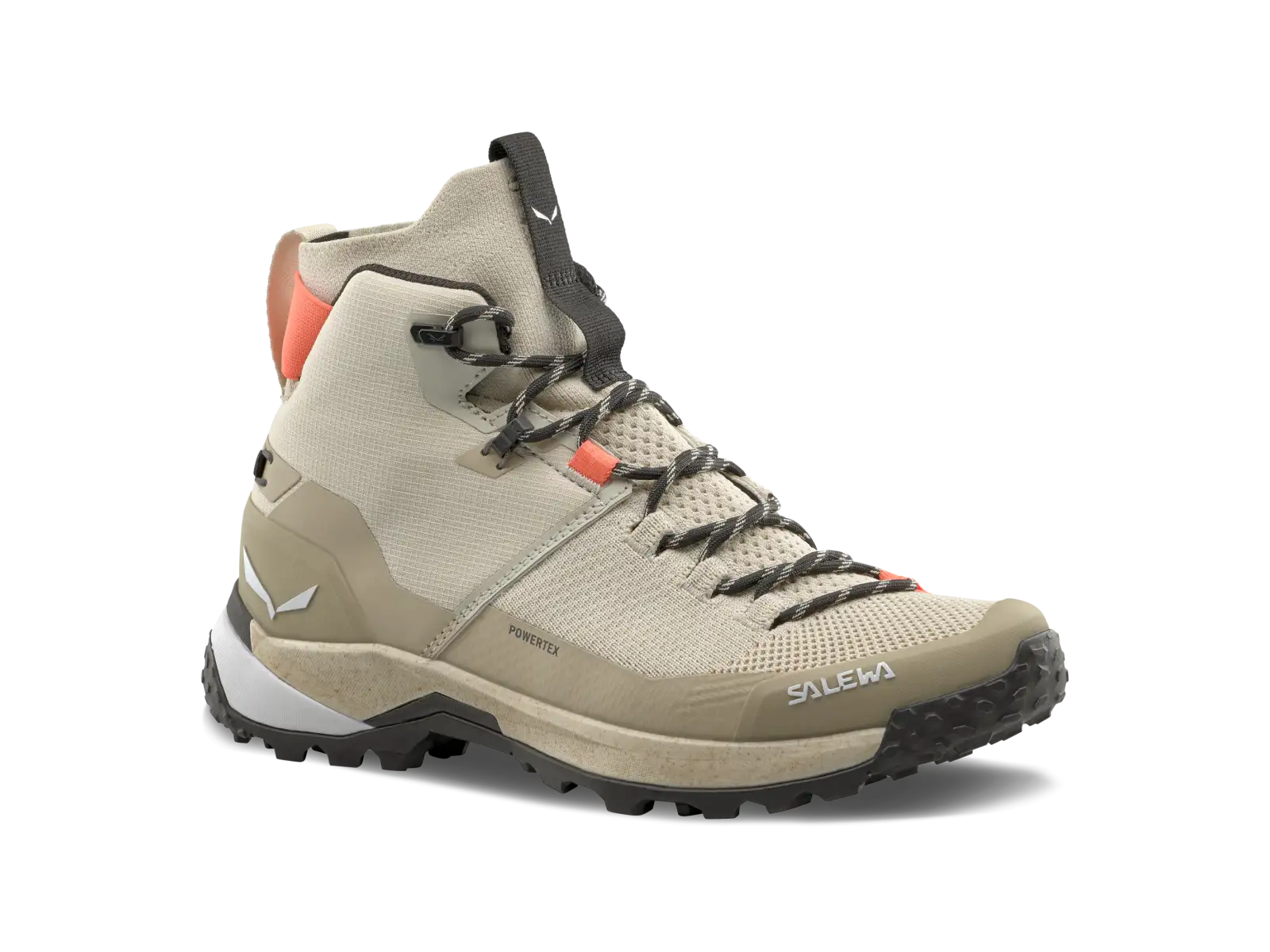 Salewa Puez Knit Mid PTX dámská outdoorová obuv Oatmeal/Quicksand