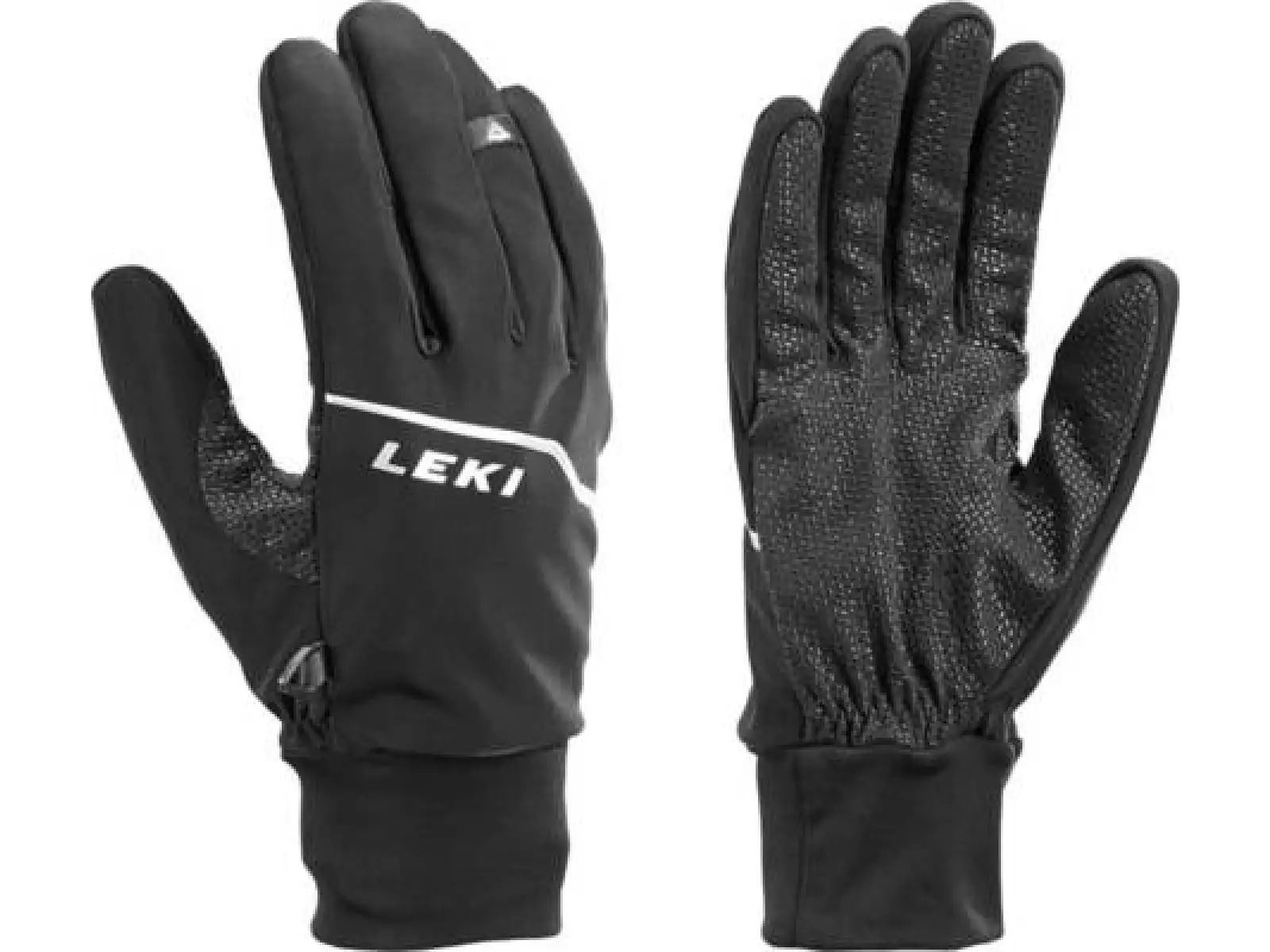 Leki Tour Lite skialpové rukavice Black-Chrome-White