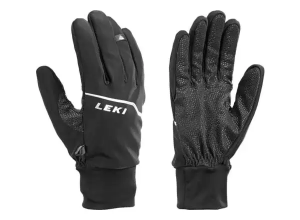 Leki Tour Lite skialpové rukavice Black-Chrome-White