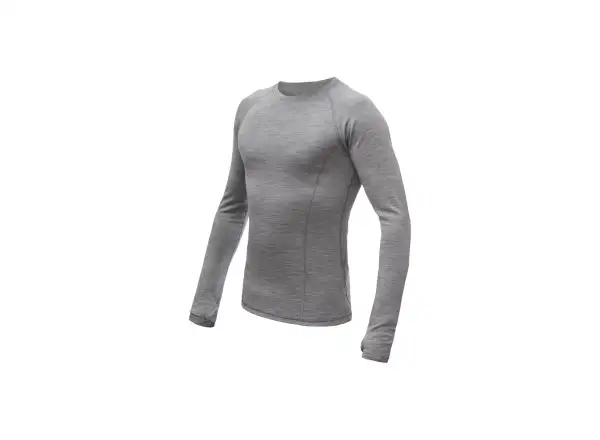 Sensor Merino Bold pánské triko dlouhý rukáv cool gray