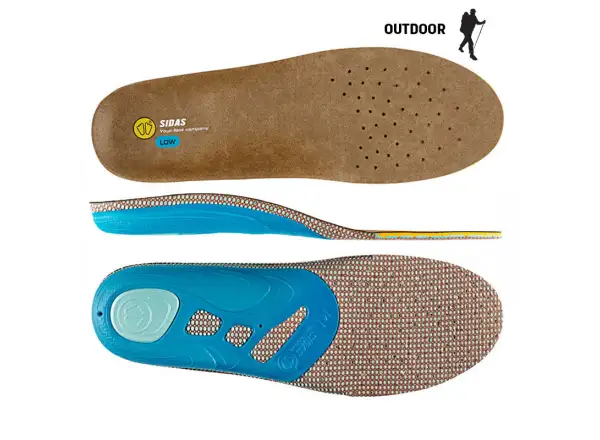 Sidas 3Feet Outdoor Low vložky do bot nízká klenba 1 pár