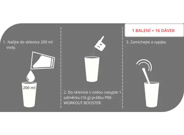 Sponser Pre-workout Booster předtréninkový booster 256 g