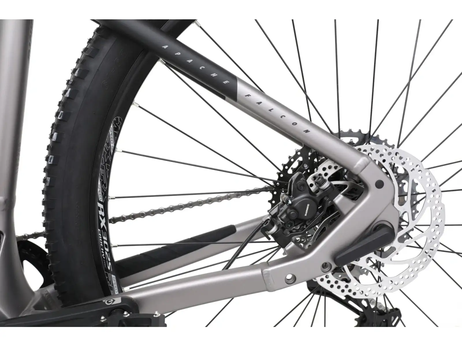 Apache Falcon 2 Bosch CX 800 Wh horské elektrokolo šedá