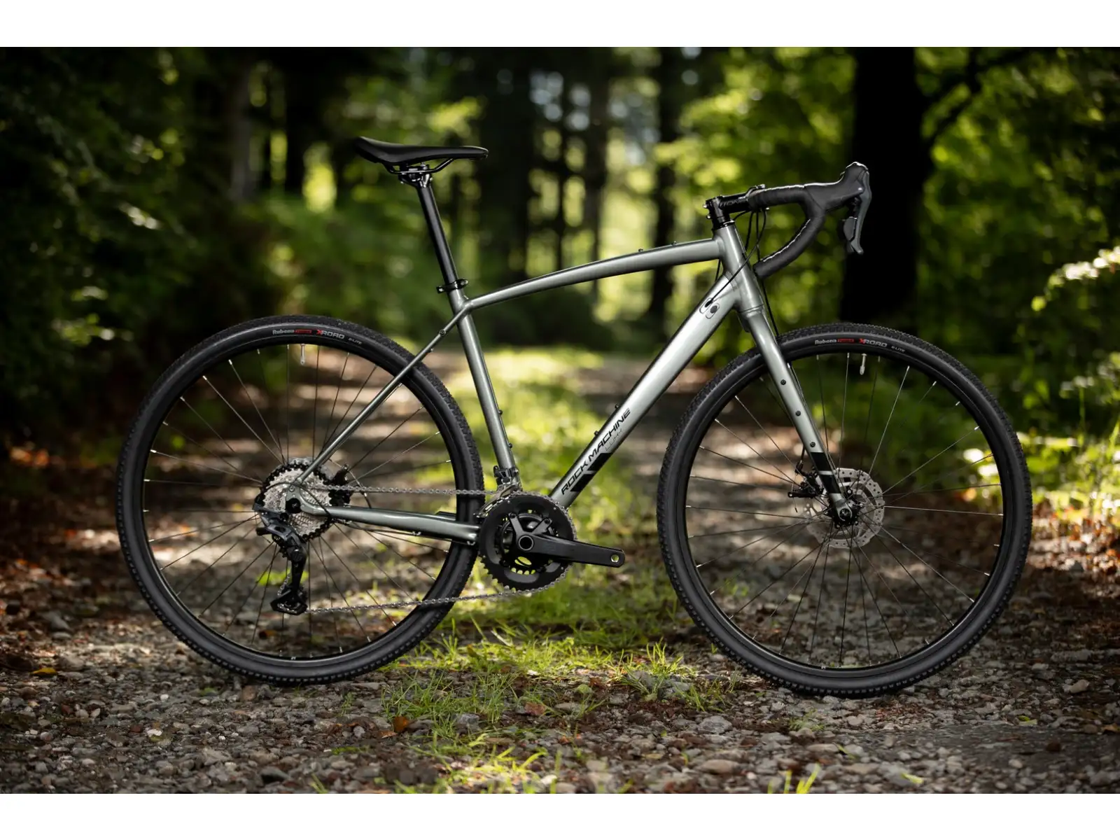 Rock Machine Lukk 40 gravel kolo Gloss Granite Green