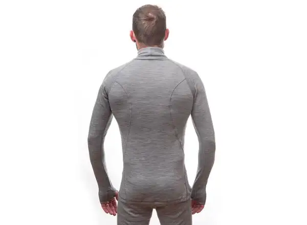 Sensor Merino Bold Neck pánské triko dlouhý rukáv Cool Gray