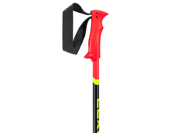 Leki Racing Kids dětské sjezdové hole Bright Red/Black/Neon Yellow