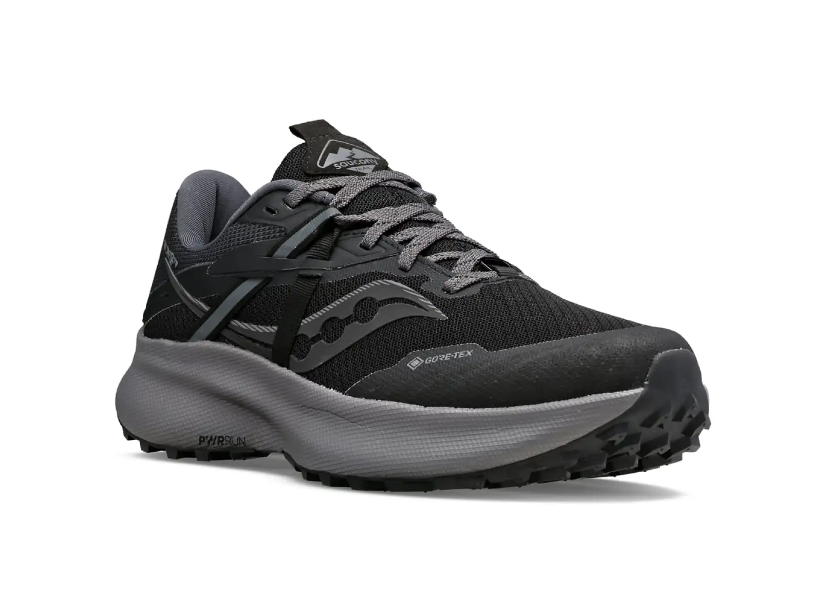 Saucony Ride 15 TR GTX dámské běžecké boty Black/Charcoal