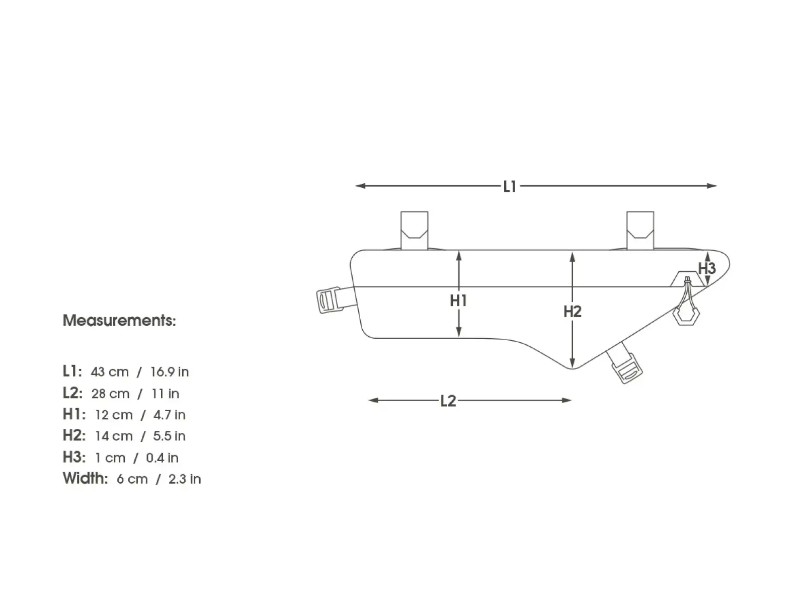 Apidura Expedition compact frame pack 3 l rámová brašna