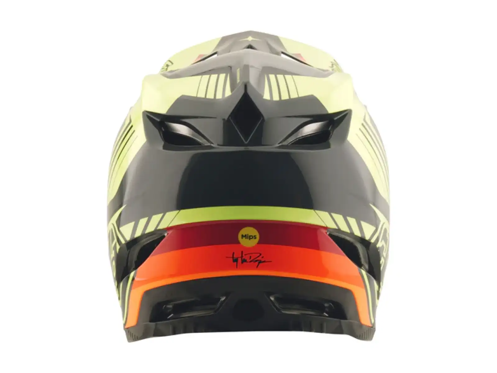 Troy Lee Designs D4 Polyacrylite Qualifier přilba Black/Yellow
