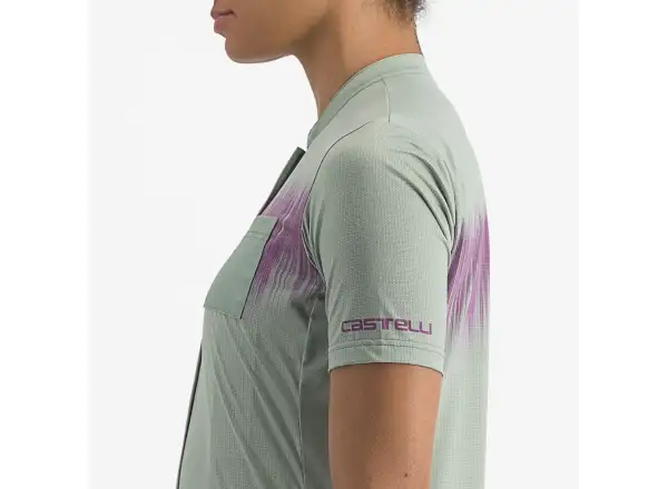 Castelli Unlimited Sentiero 2 dámský dres krátký rukáv Defender Green