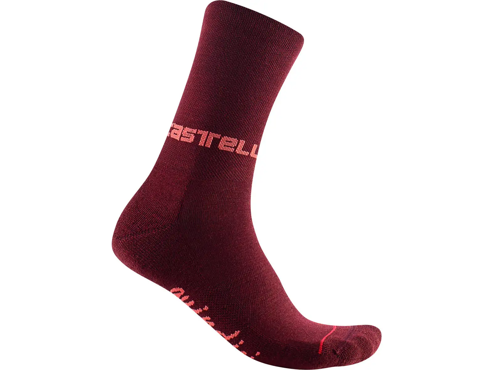 Castelli Quindici Soft Merino 15 dámské ponožky bordeaux