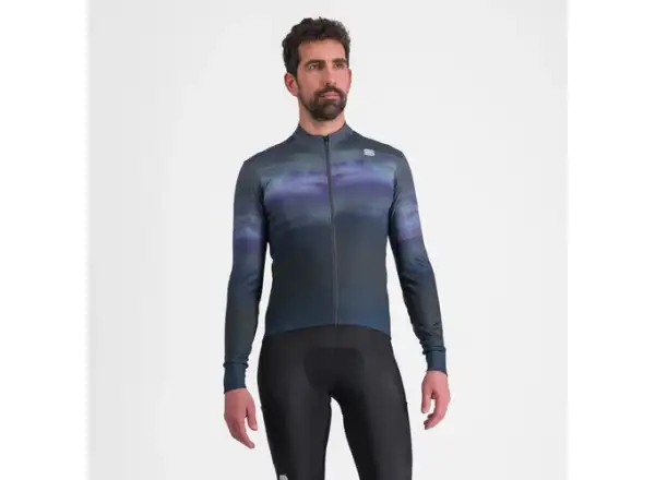 Sportful Flow Supergiara Thermal pánský dres dlouhý rukáv Galaxy Blue/Black