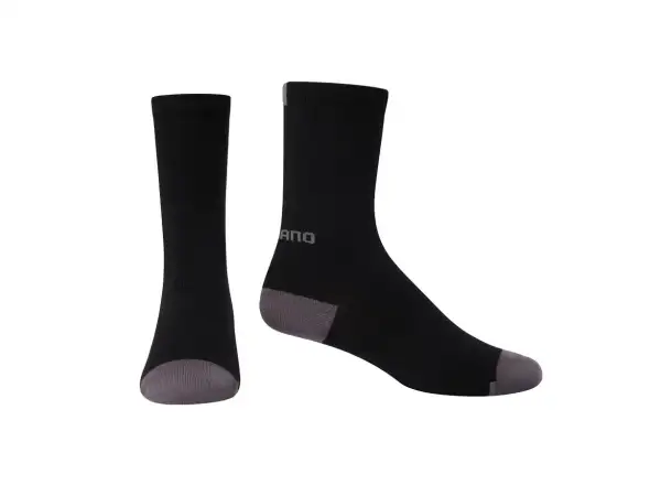 Shimano Performance Wool cyklistické ponožky černá