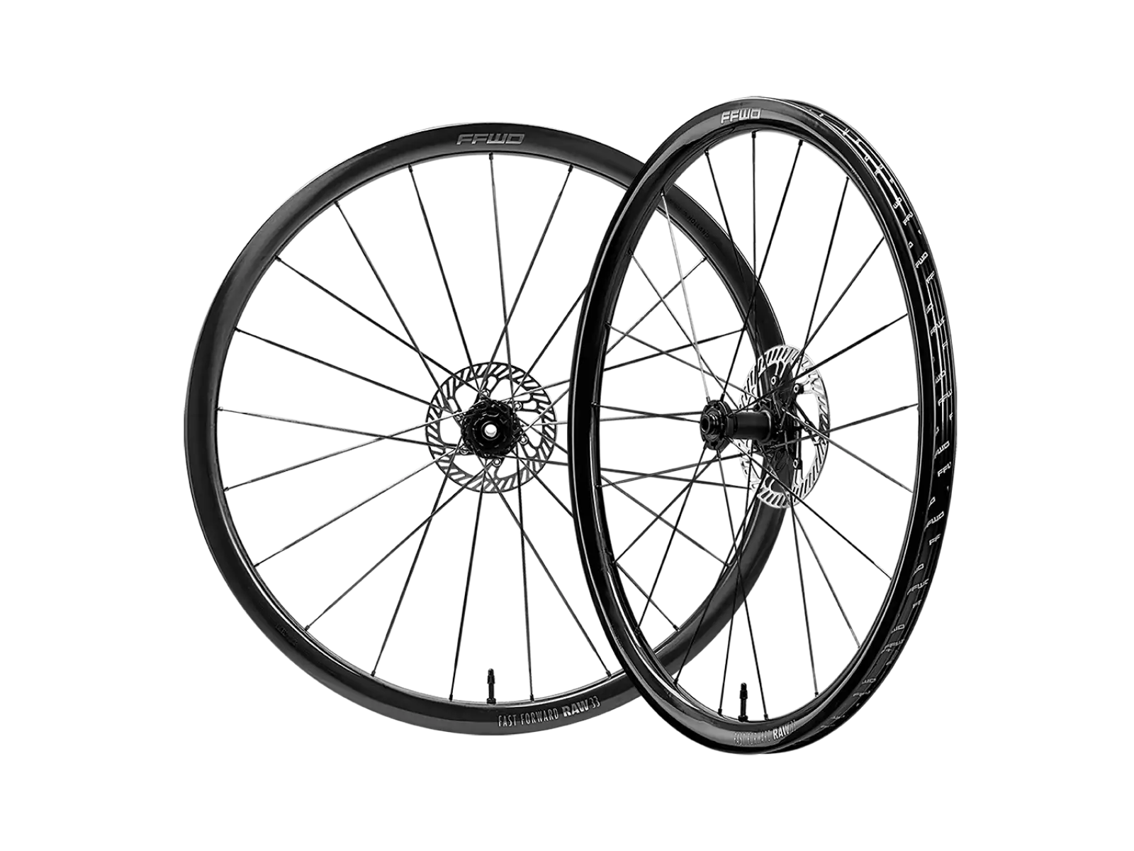 FFWD RAW CS 33 silniční vypletená kola Glossy Black