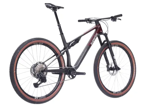 Superior XF 9.6 Team celoodpružené kolo Gloss Carbon/Red Carbon