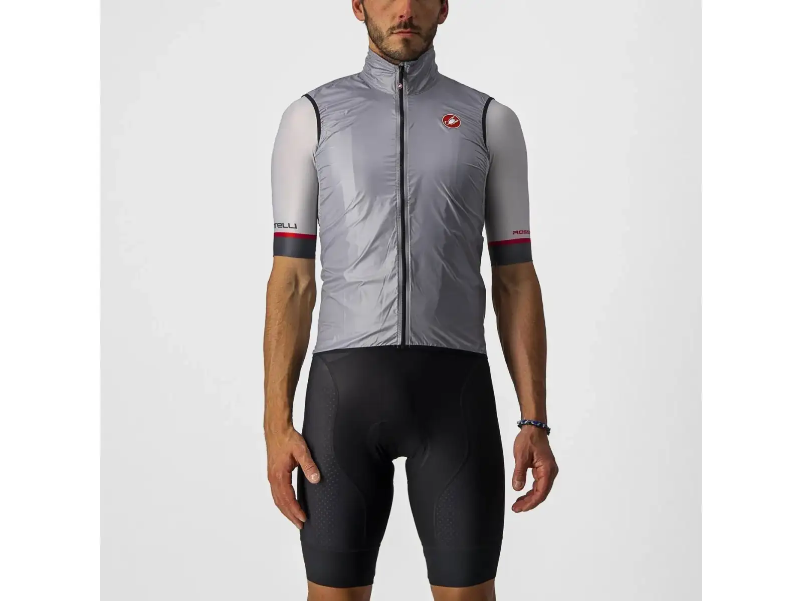 Castelli Aria pánská vesta Silver Gray