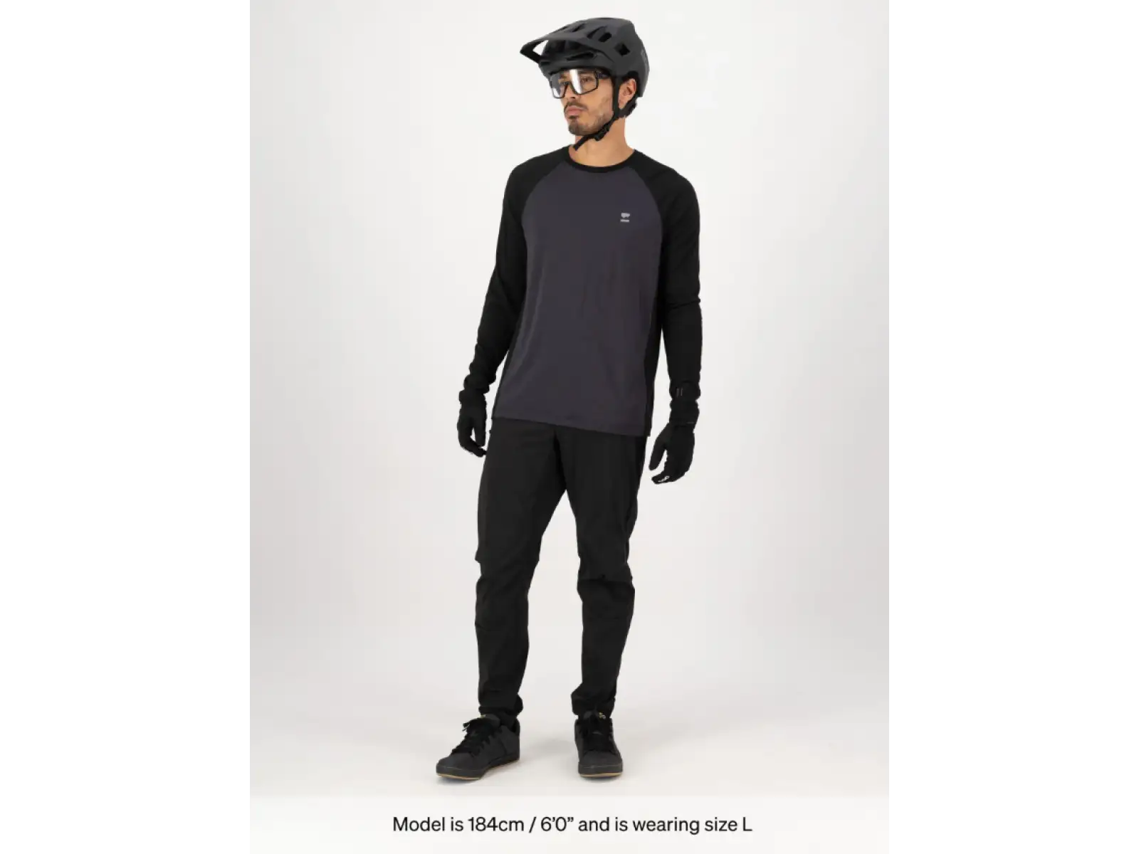 Mons Royale Tarn Merino pánské triko dlouhý rukáv 9 Iron/Black