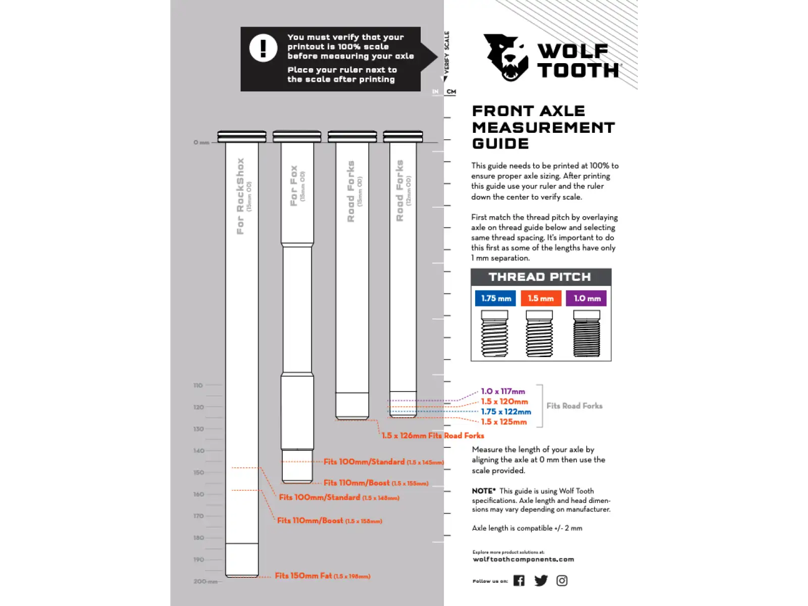 Wolf Tooth pevná osa pro vidlici RockShox 110mm Boost černá