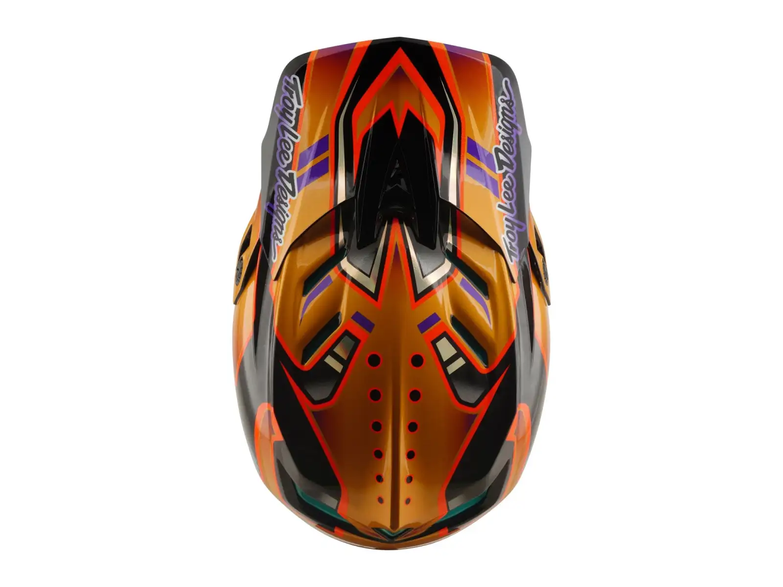 Troy Lee Designs D4 Carbon MIPS přilba Crest Gold
